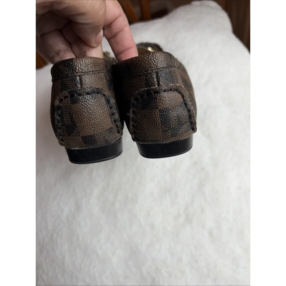 Michael Kors Shoes 4.5M Moccasin Loafers Slip On Gold MK Flats‎
